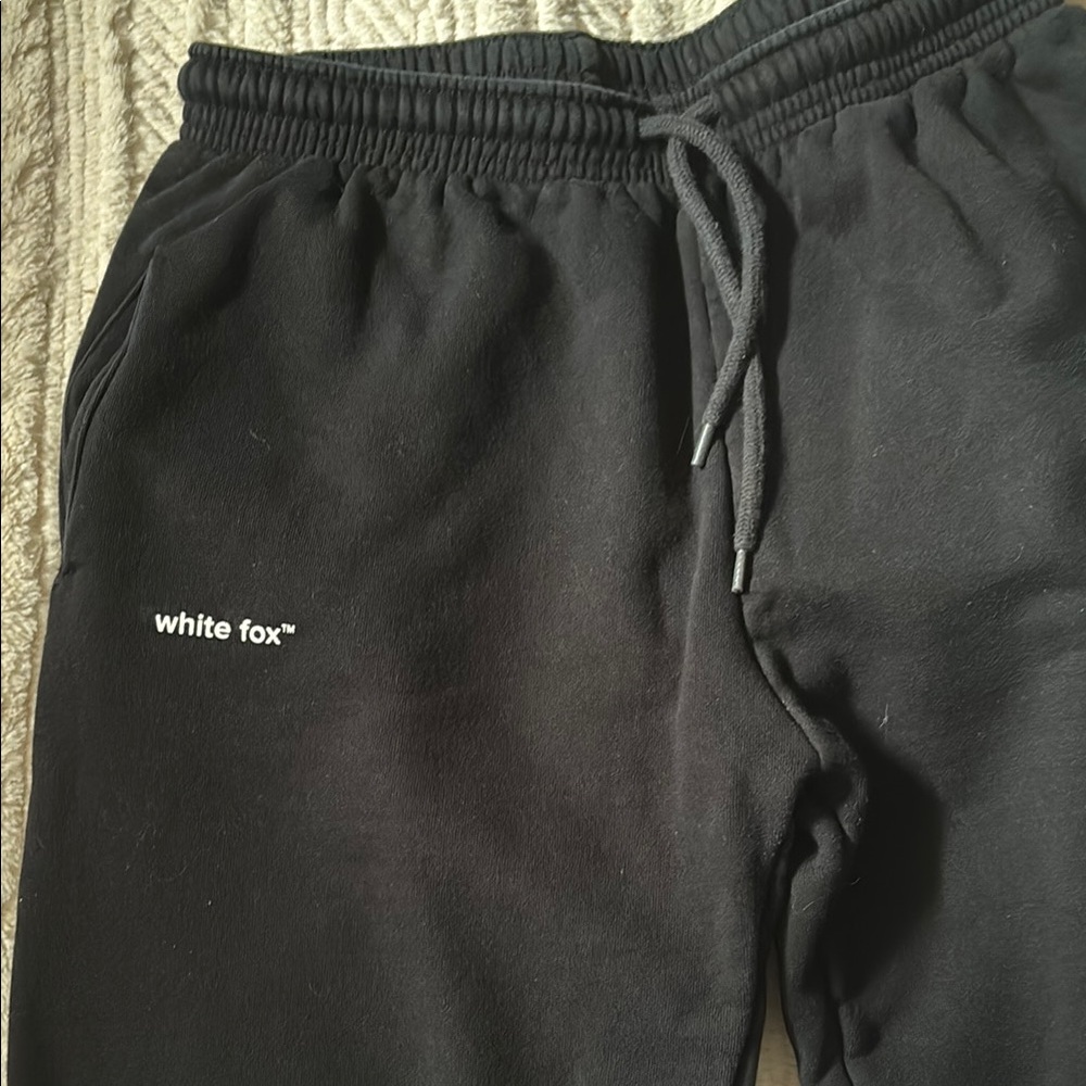 White Fox Boutique Black Joggers with Elastic Waist